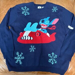 Disney Parks Lilo & Stitch Holiday Christmas Sweater 2XL New with tags